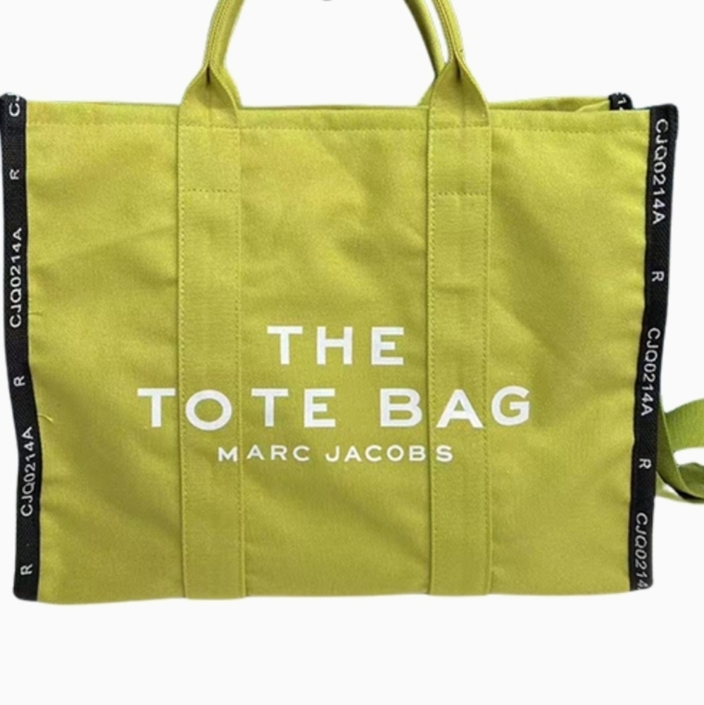 Authentic Marc Jacobs 'Lemoncello' The Tote' Yellow Tote Bag W Crossbody Strap